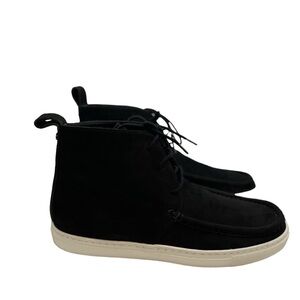 Lafayette 148 Audra hightop sneaker Size 36 black Nappa Leather with White Sole